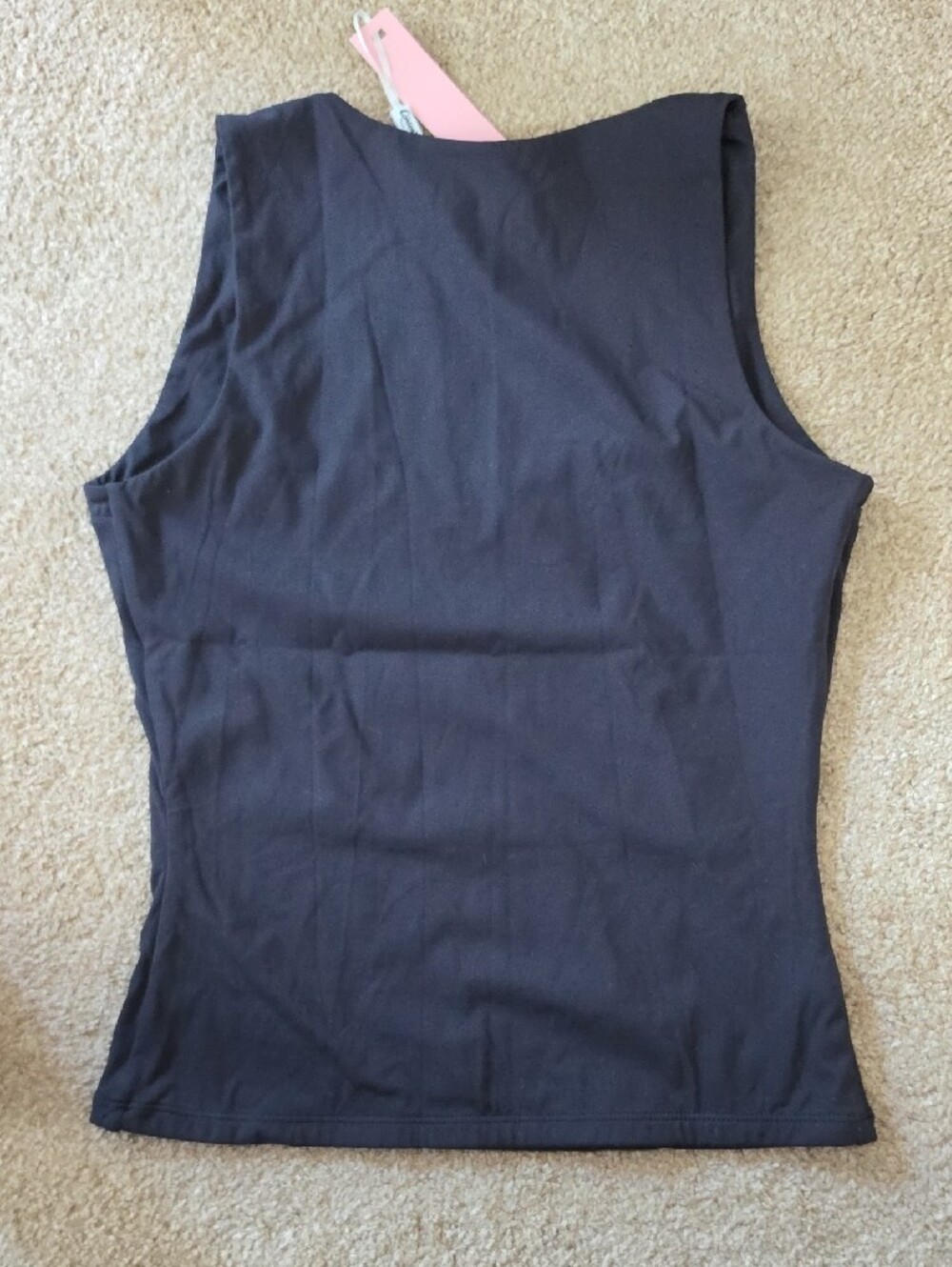 Black Scoop Neck Tank Top - Women - Picture 2 of 2